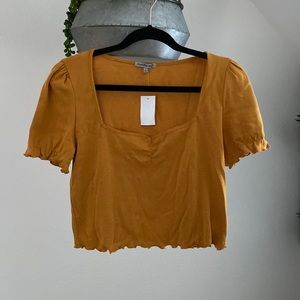 Square neck crop top